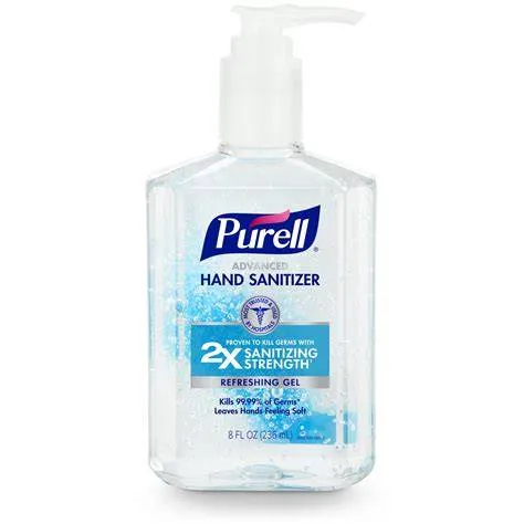 PURELL Hand Sanitizer Gel 8 oz Pump