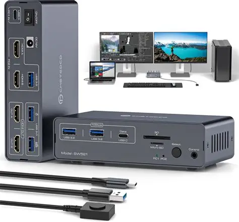 USB-C Docking Station Dual Display
